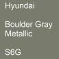 Preview: Hyundai, Boulder Gray Metallic, S6G.